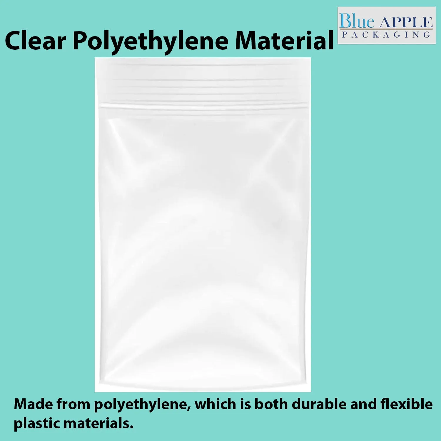 1.5X2 inches Reclosable Single Line Zipper Poly Bags 2 Mil (LDPE)