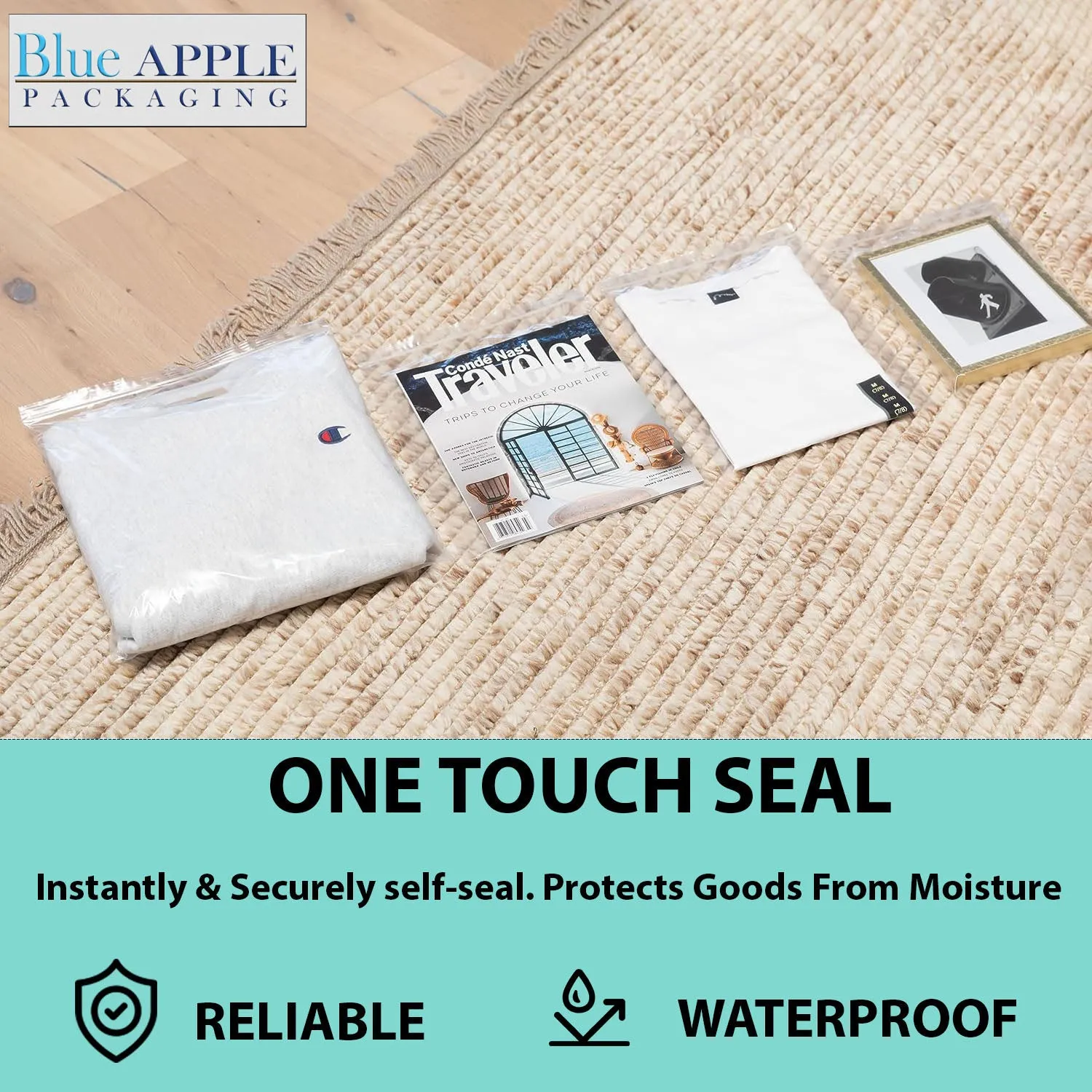 1.5X2 inches Reclosable Single Line Zipper Poly Bags 2 Mil (LDPE)