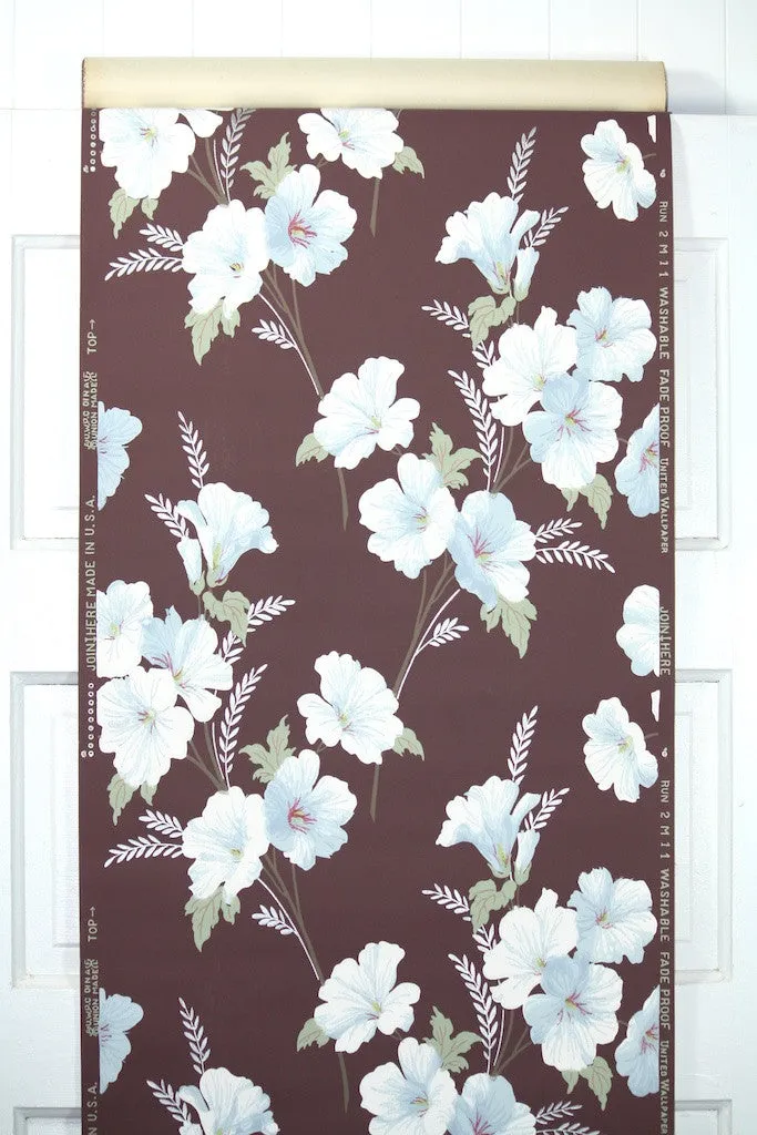1940s Floral Vintage Wallpaper