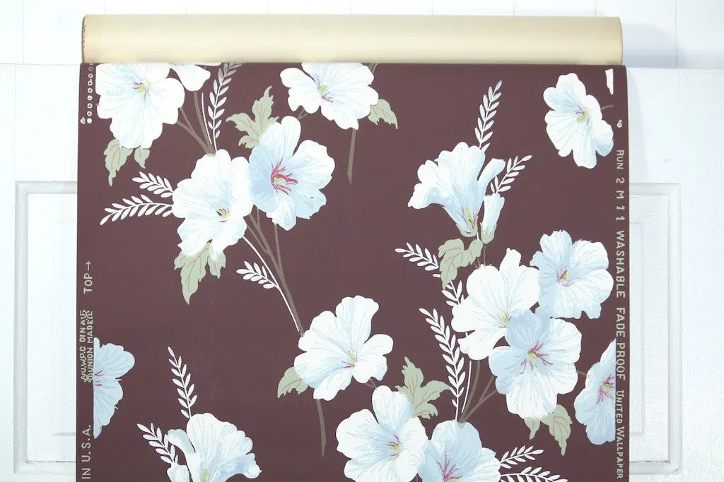1940s Floral Vintage Wallpaper