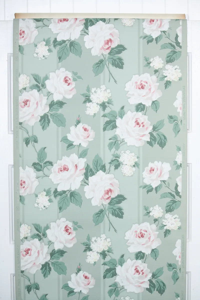 1950s Floral Vintage Wallpaper