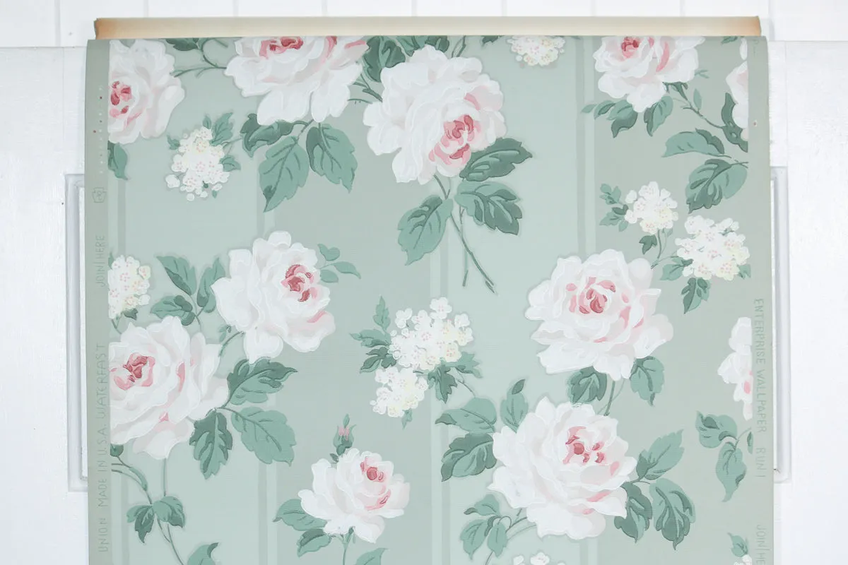 1950s Floral Vintage Wallpaper