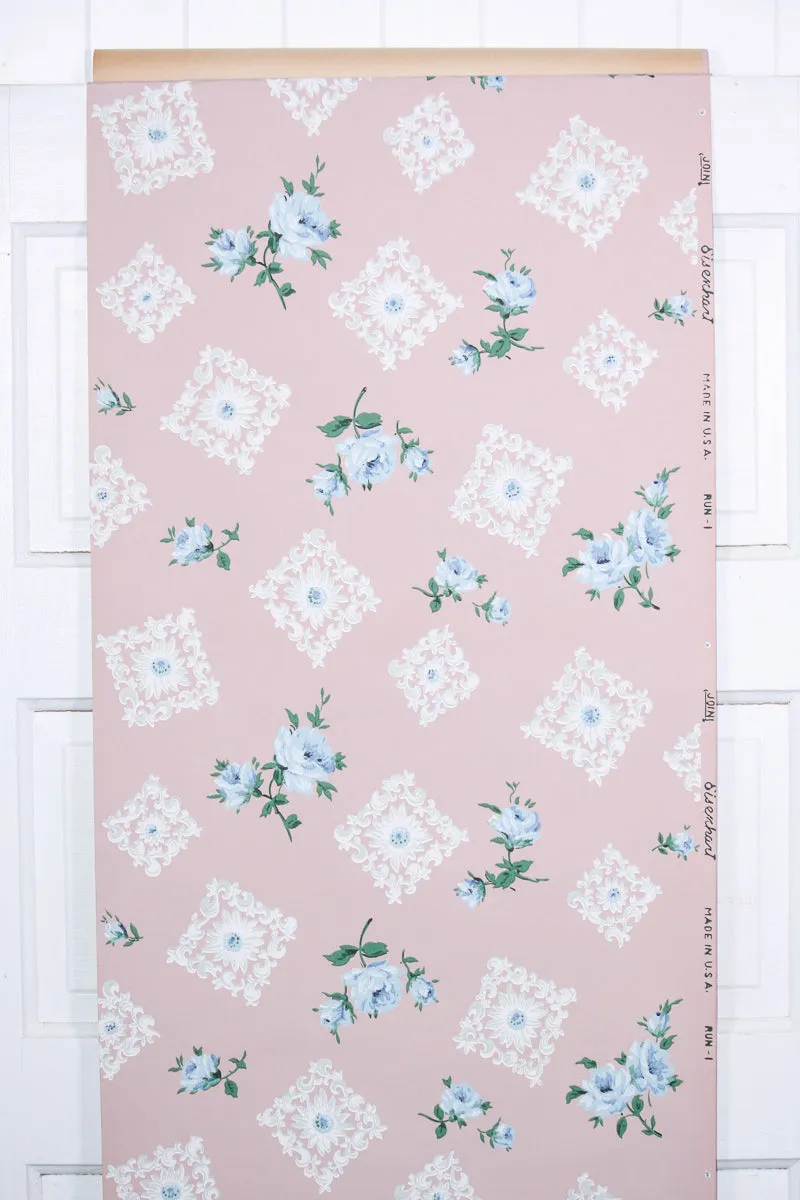 1950s Floral Vintage Wallpaper
