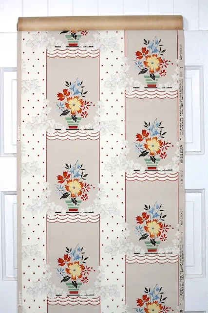 1950s Kitchen Vintage Wallpaper