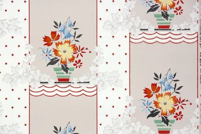 1950s Kitchen Vintage Wallpaper