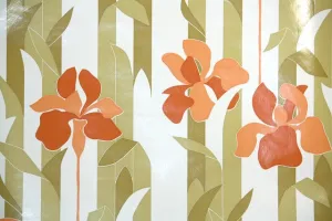 1970s Floral Vintage Wallpaper