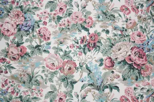 1980s Floral Vintage Wallpaper