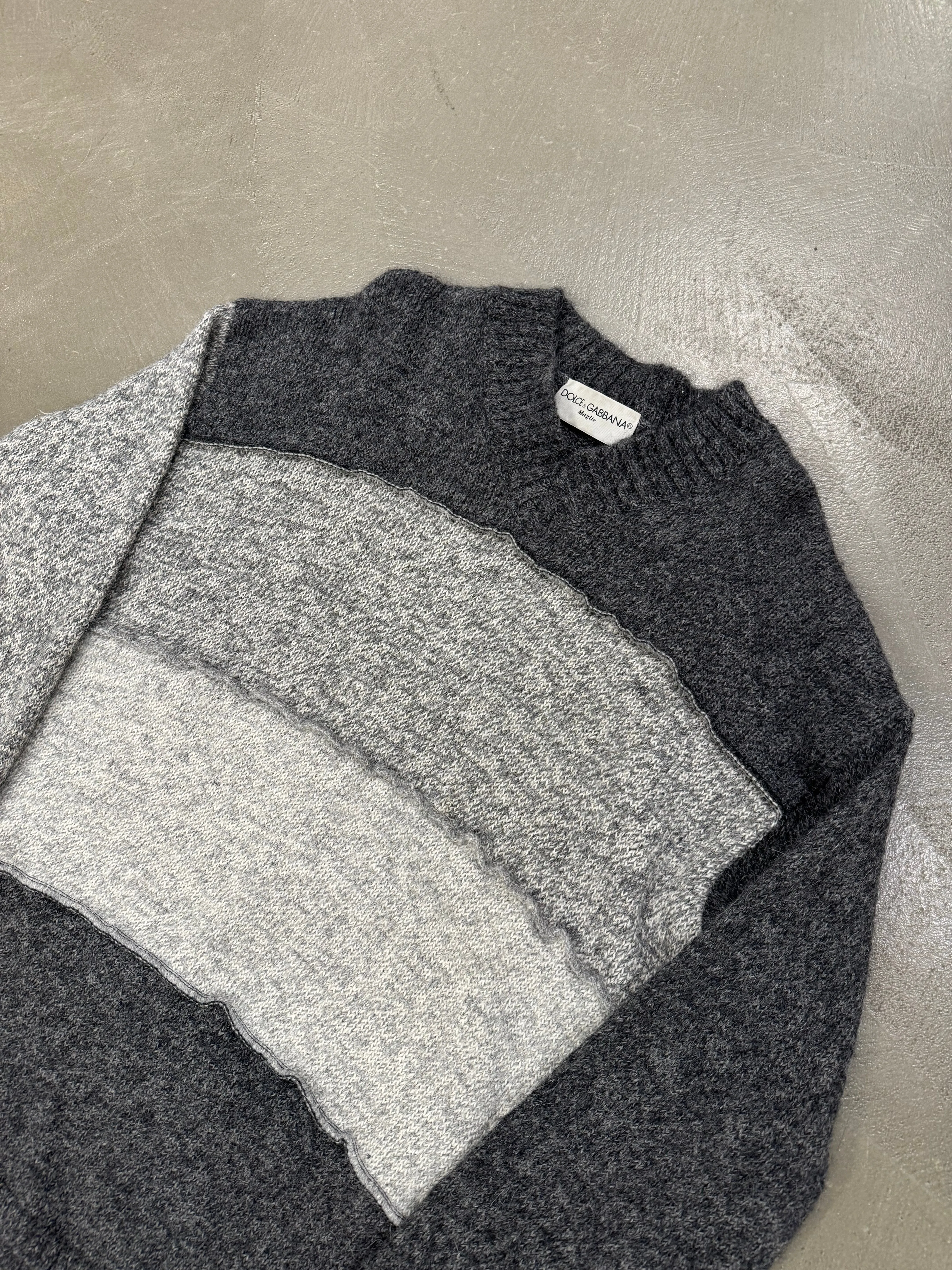 1990s Dolce & Gabbana patchwork sweater