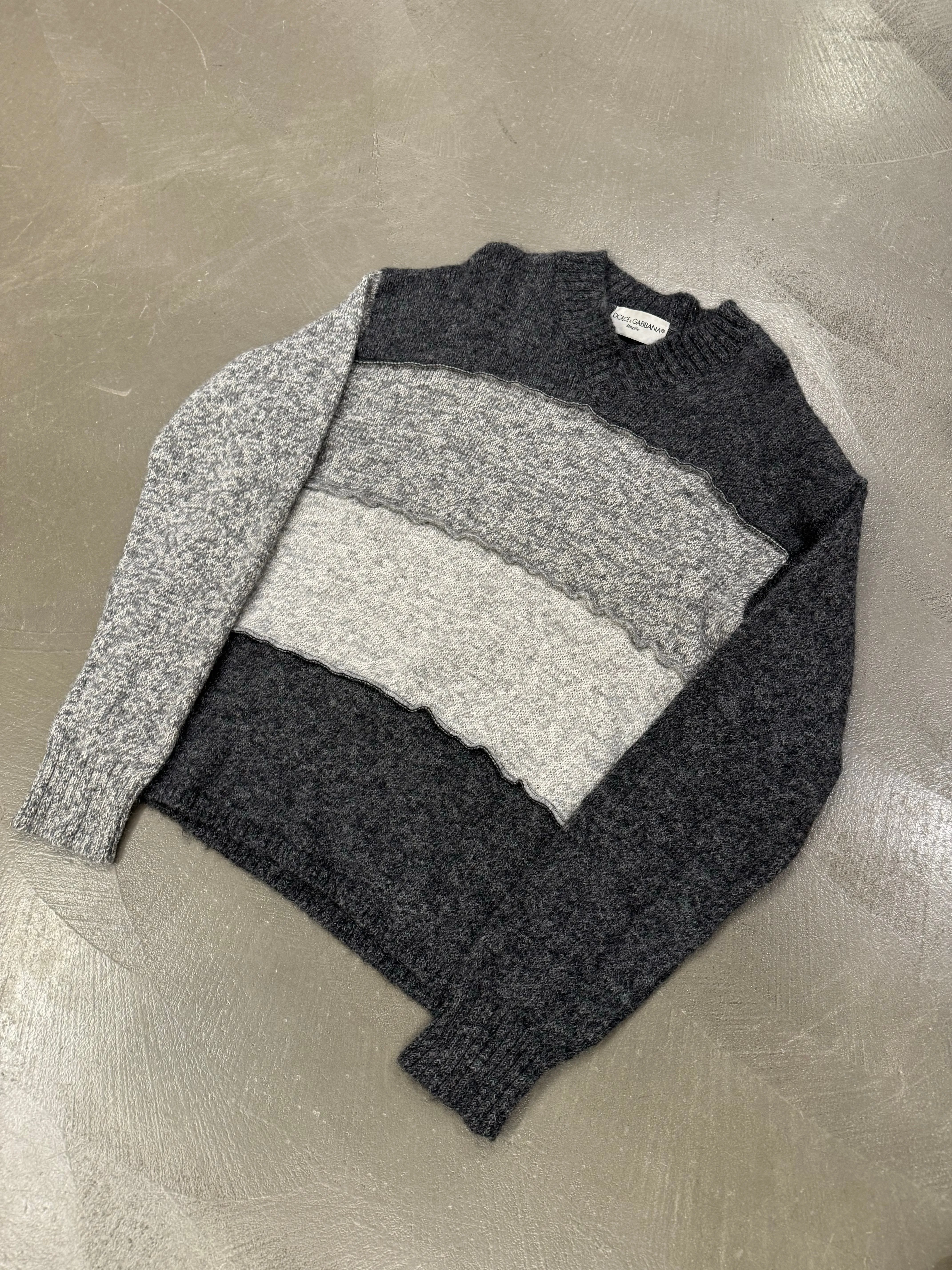1990s Dolce & Gabbana patchwork sweater