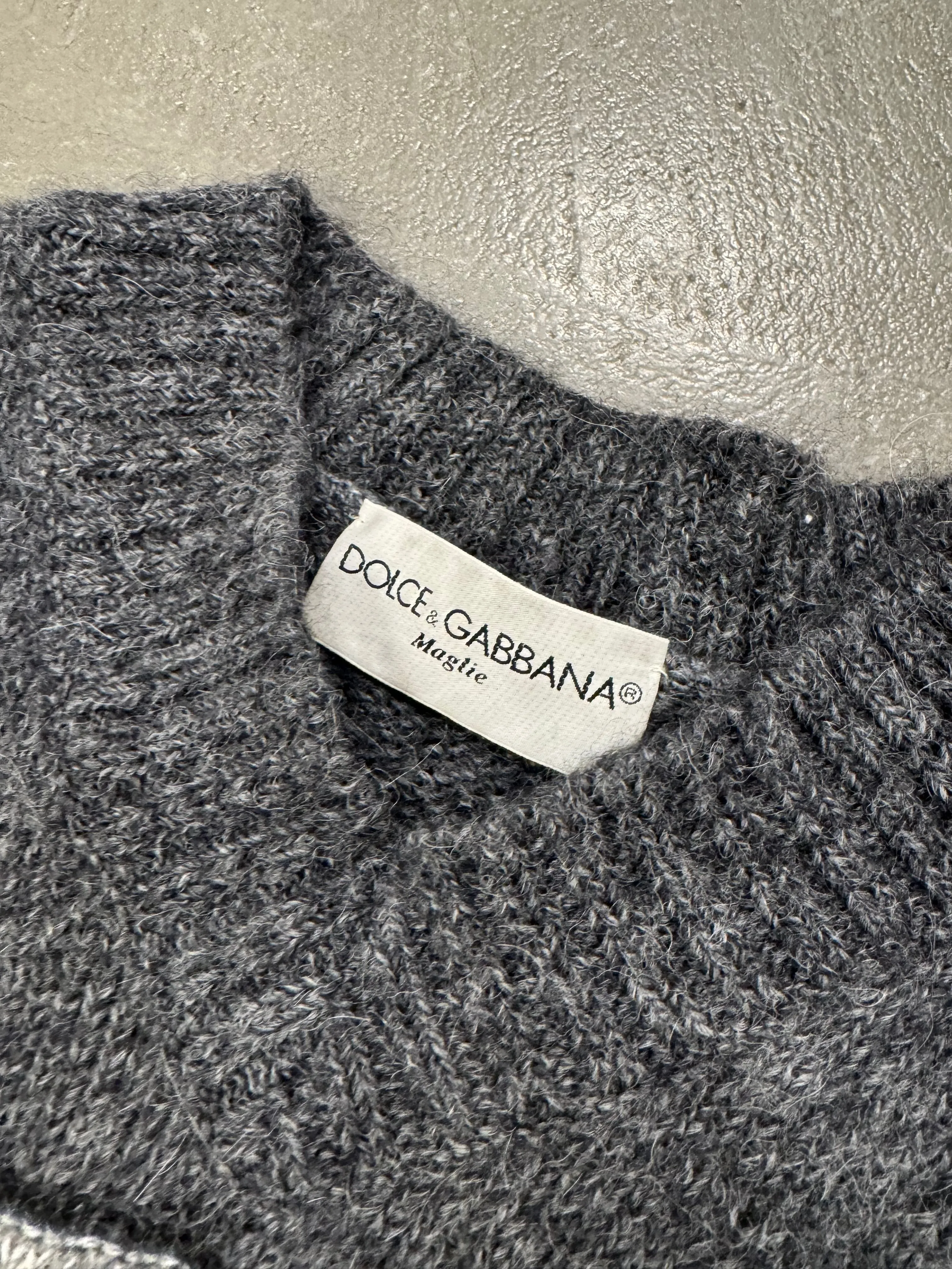 1990s Dolce & Gabbana patchwork sweater