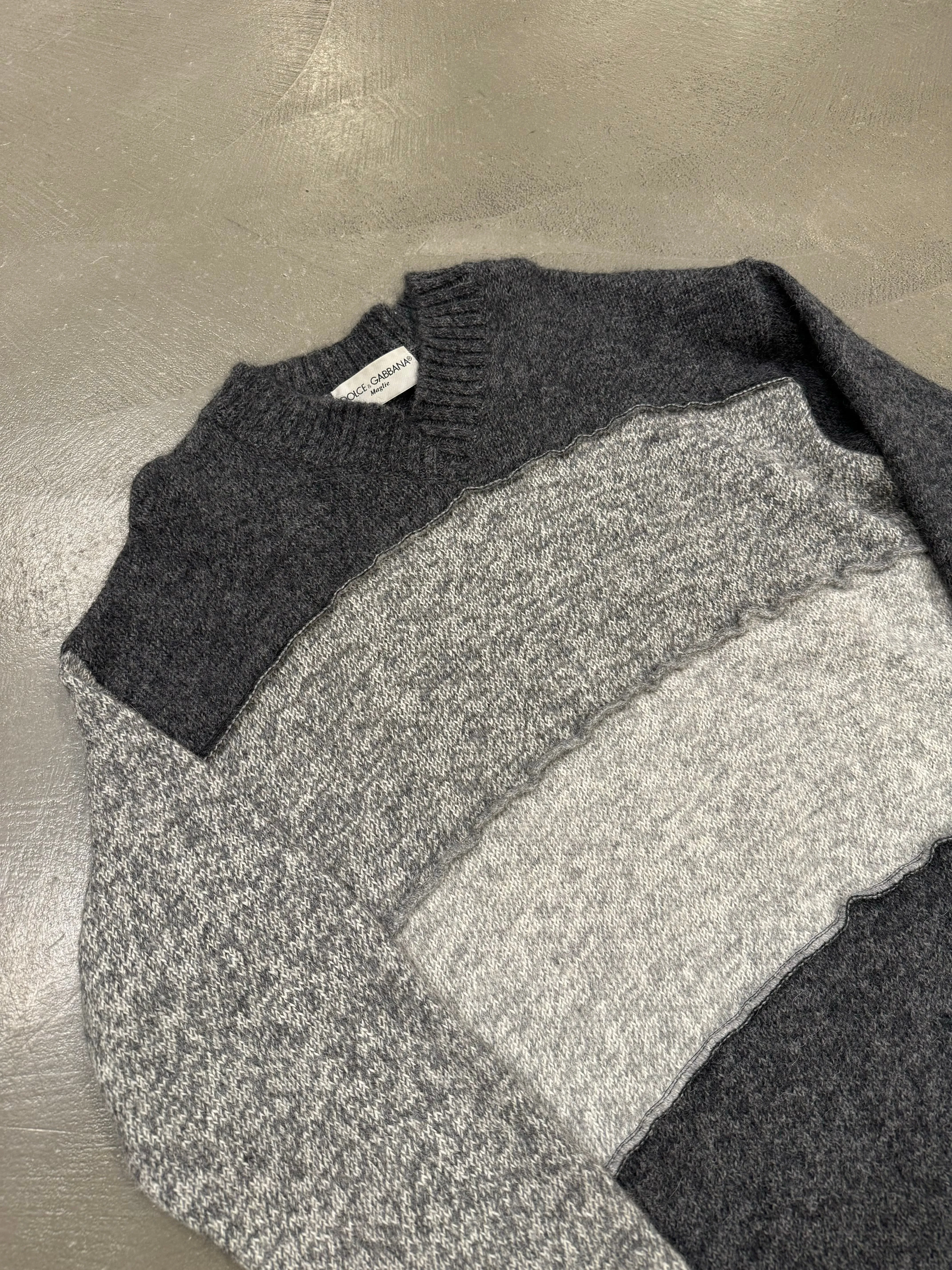 1990s Dolce & Gabbana patchwork sweater