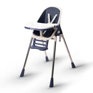 2-in-1 Convertible Baby High Chair | Cushion Pad | Removable Tray