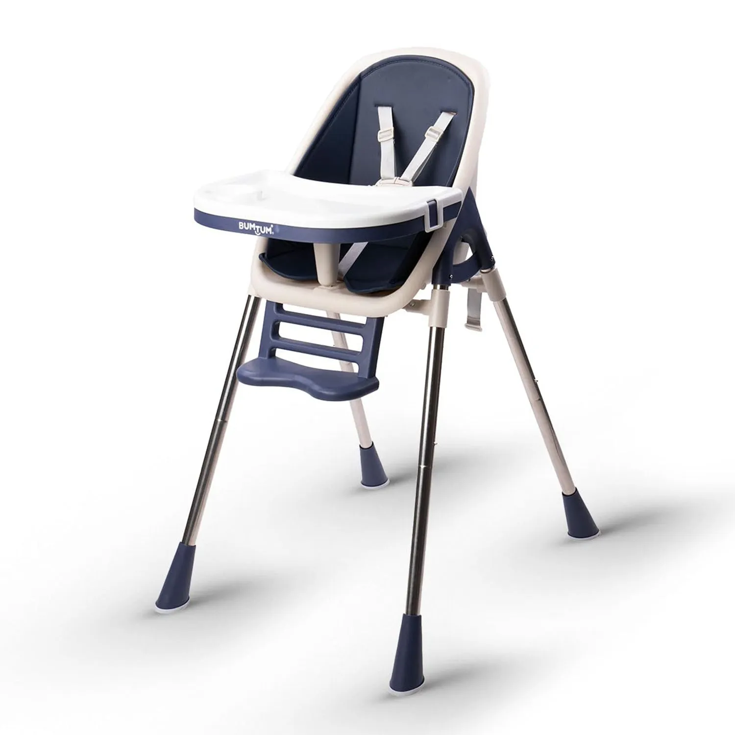 2-in-1 Convertible Baby High Chair | Cushion Pad | Removable Tray