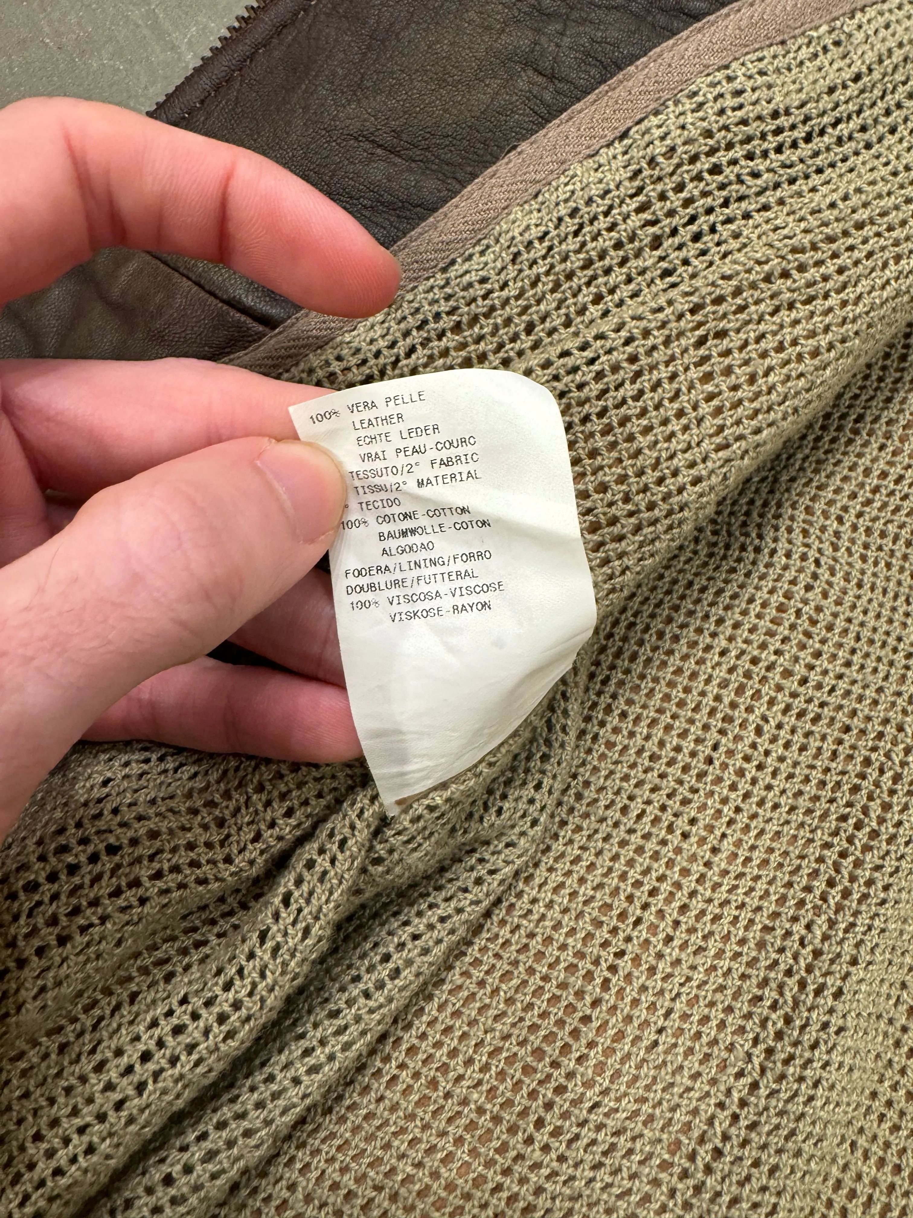 2003 EMPORIO ARMANI patches leather jacket