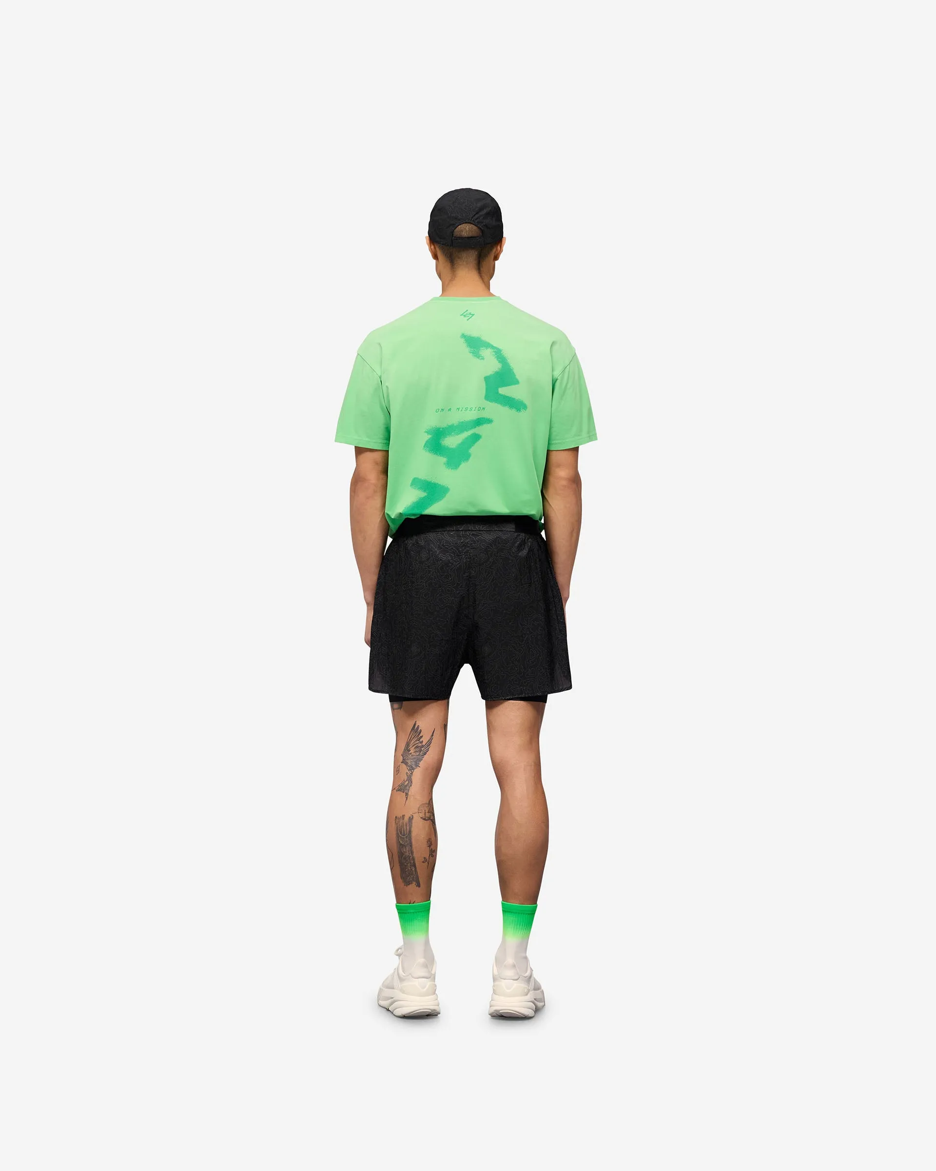 247 Contour 2-In-1 Run Shorts - Black