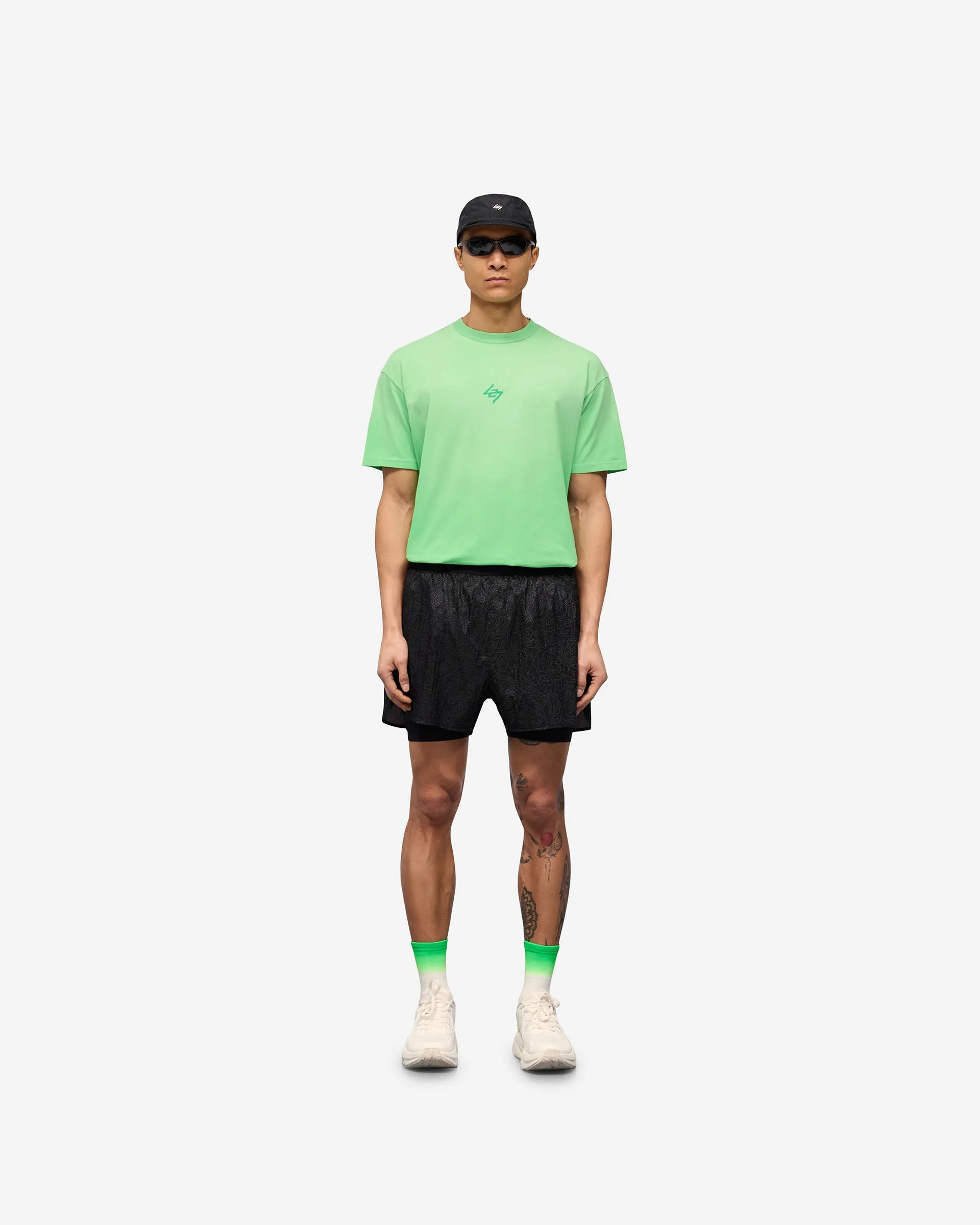 247 Contour 2-In-1 Run Shorts - Black