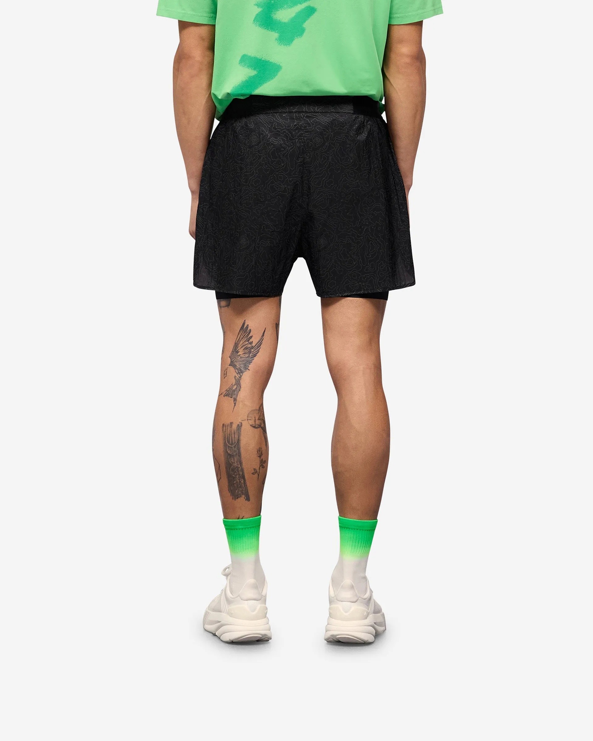 247 Contour 2-In-1 Run Shorts - Black