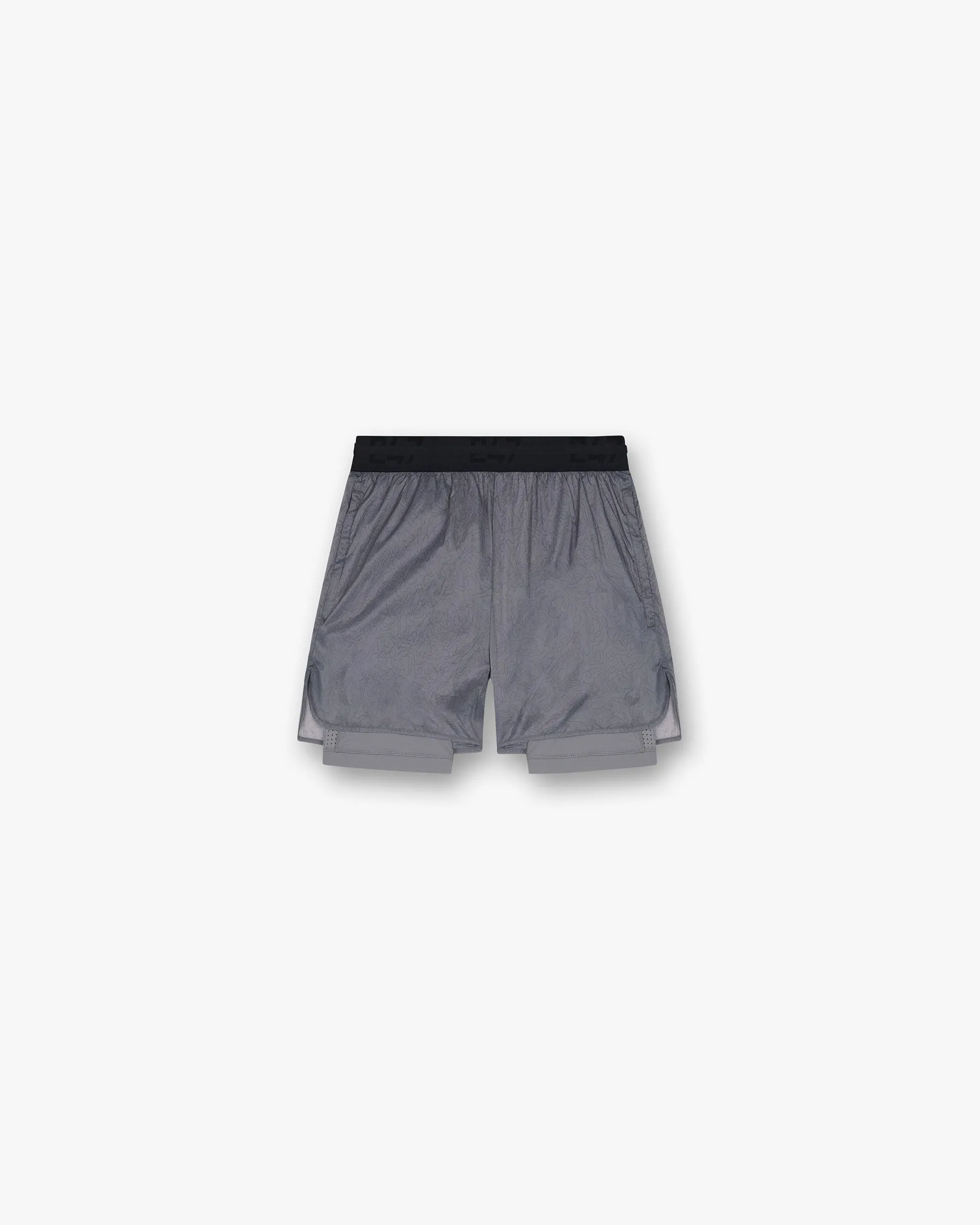 247 Contour 2-In-1 Run Shorts - Titanium
