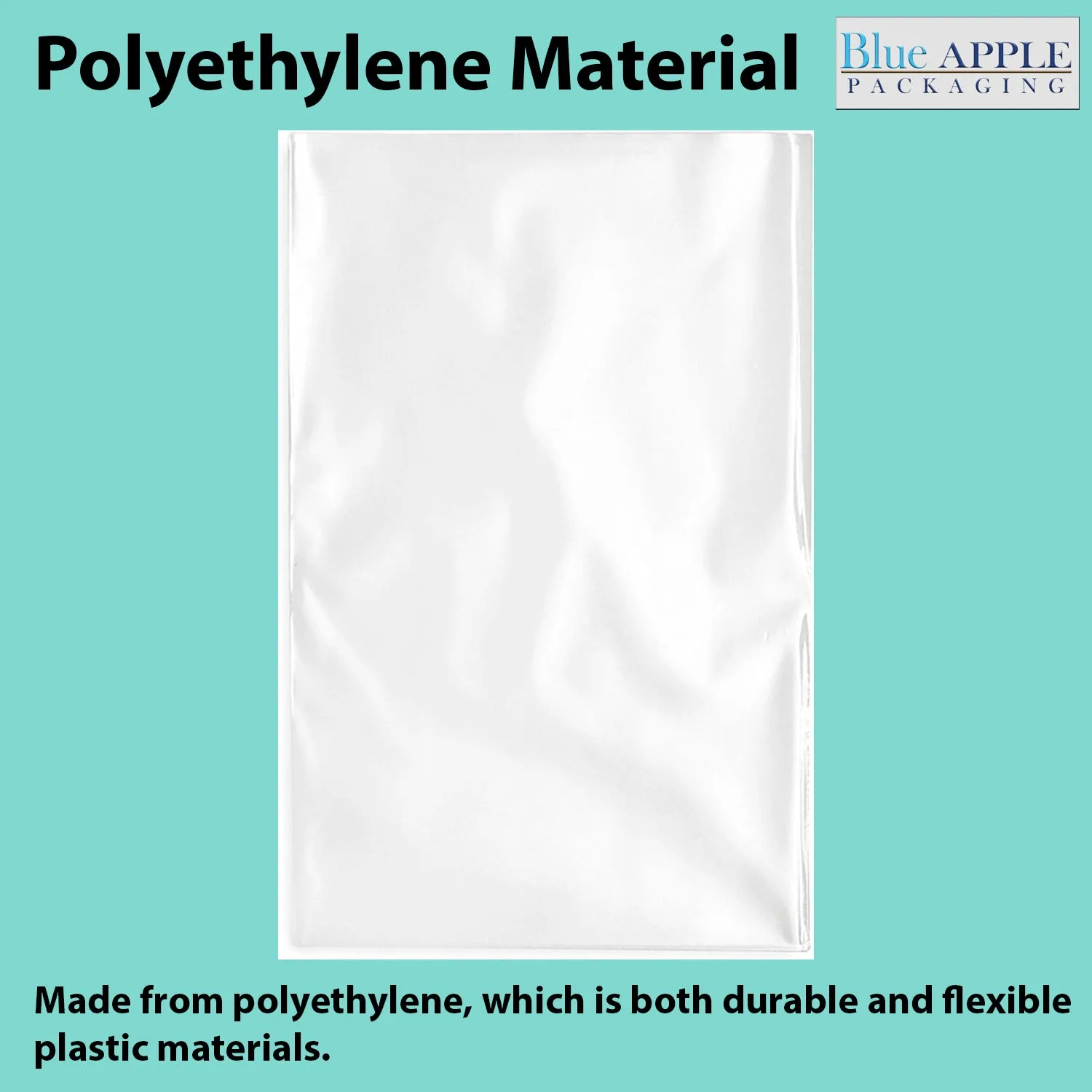 2X4 inches Clear Flat Poly Bags 1.5Mil Open Top (LDPE)