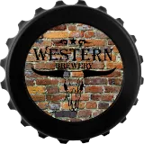 3" Black Magnetic Bottle-Cap Shaped Bottle Opener