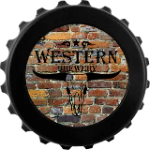 3" Black Magnetic Bottle-Cap Shaped Bottle Opener
