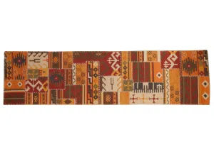 3x11.5 New Patchwork Kilim Rug Runner