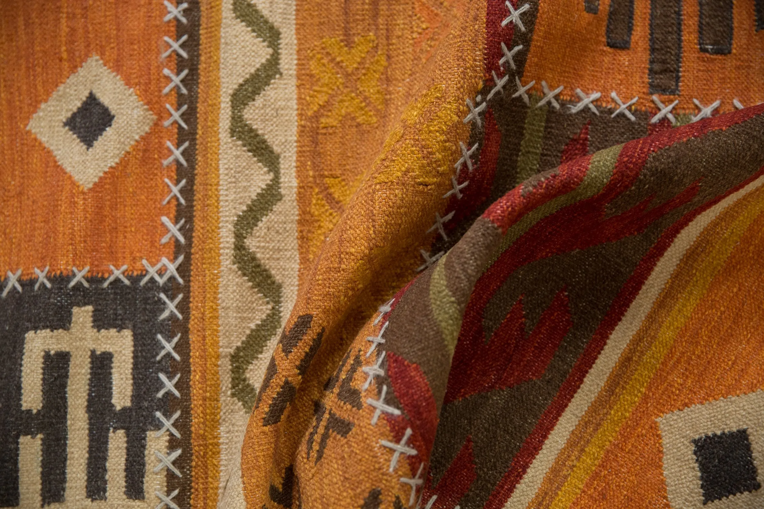 3x11.5 New Patchwork Kilim Rug Runner