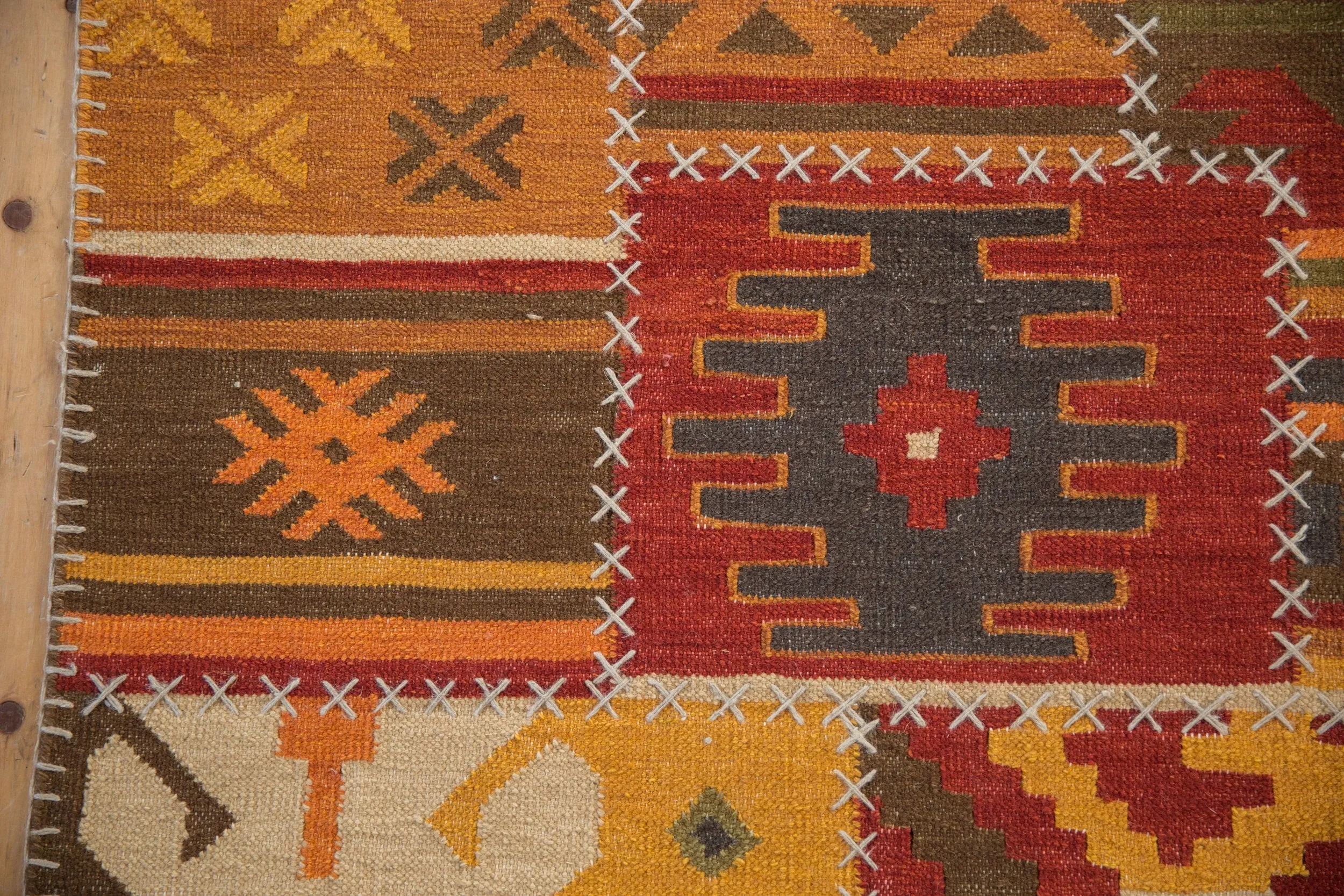 3x11.5 New Patchwork Kilim Rug Runner