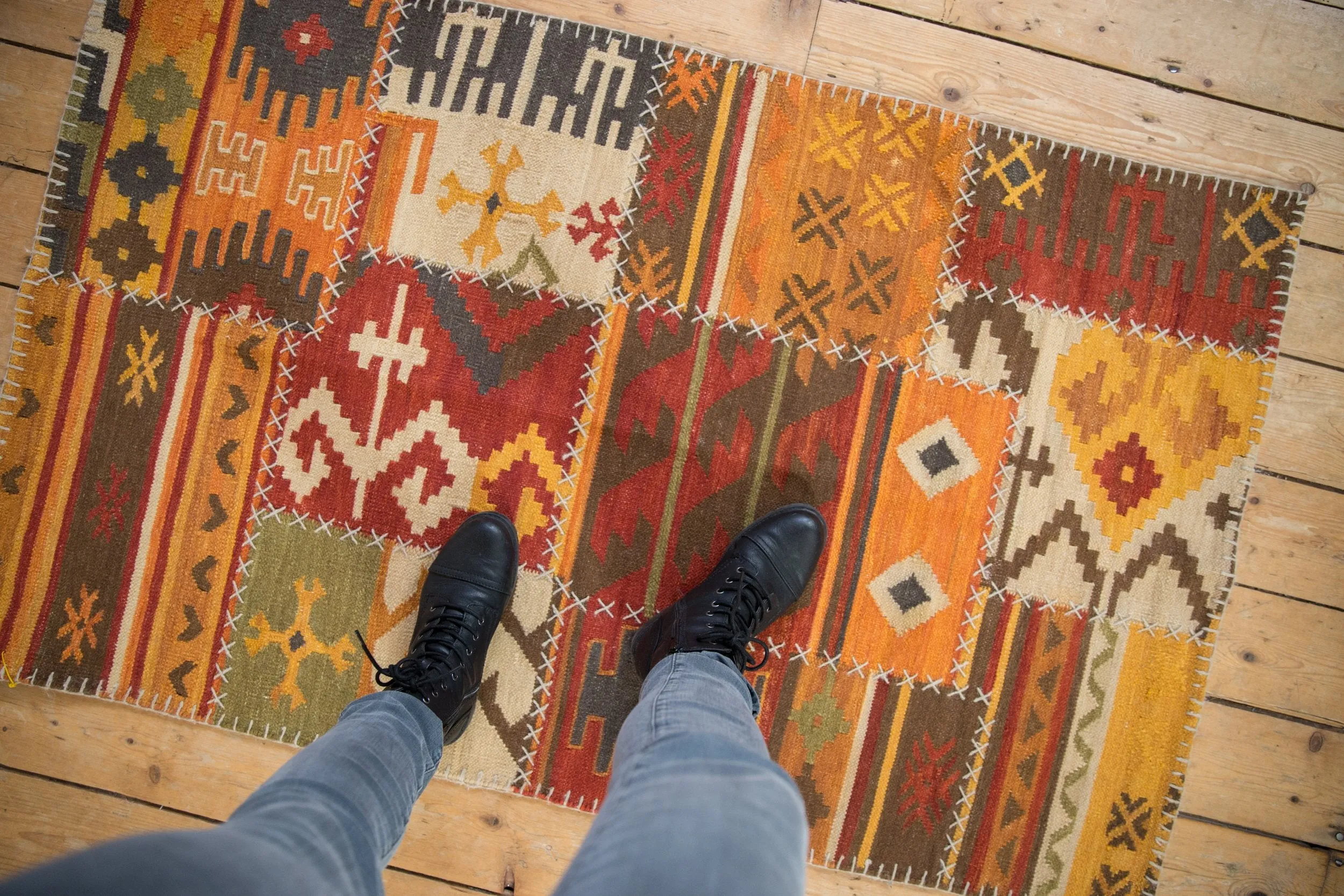 3x5 New Patchwork Kilim Rug