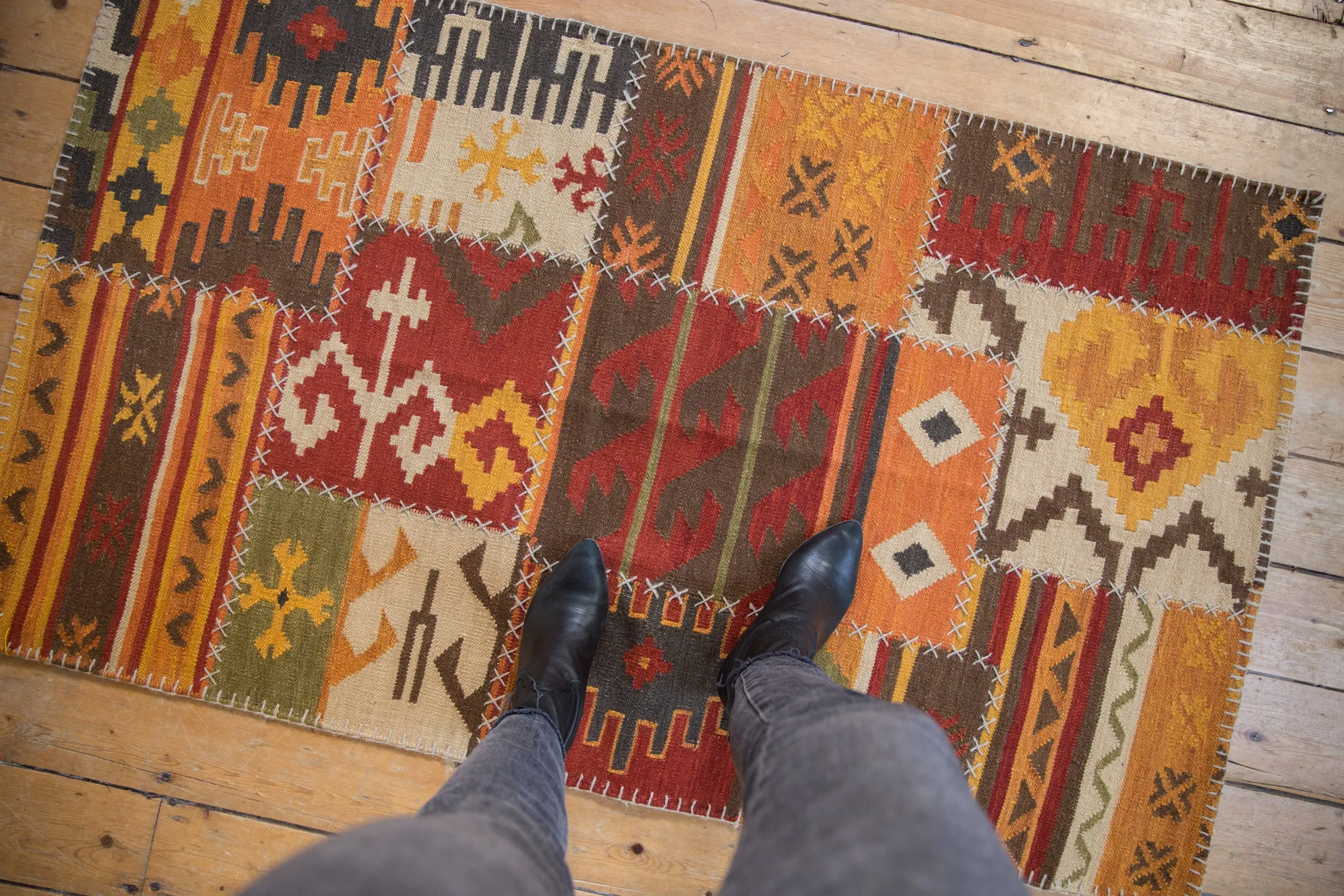 3x5 New Patchwork Kilim Rug