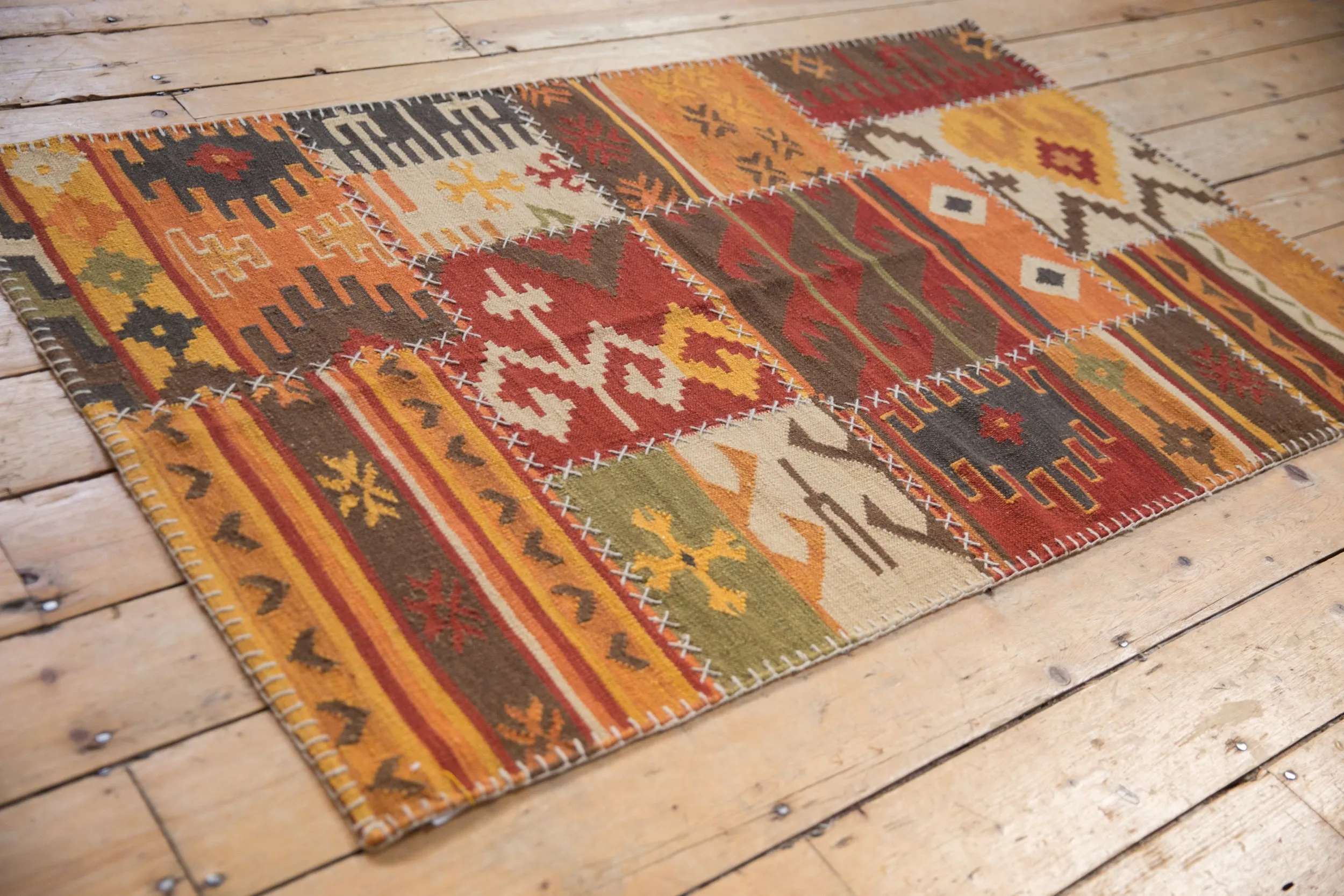 3x5 New Patchwork Kilim Rug