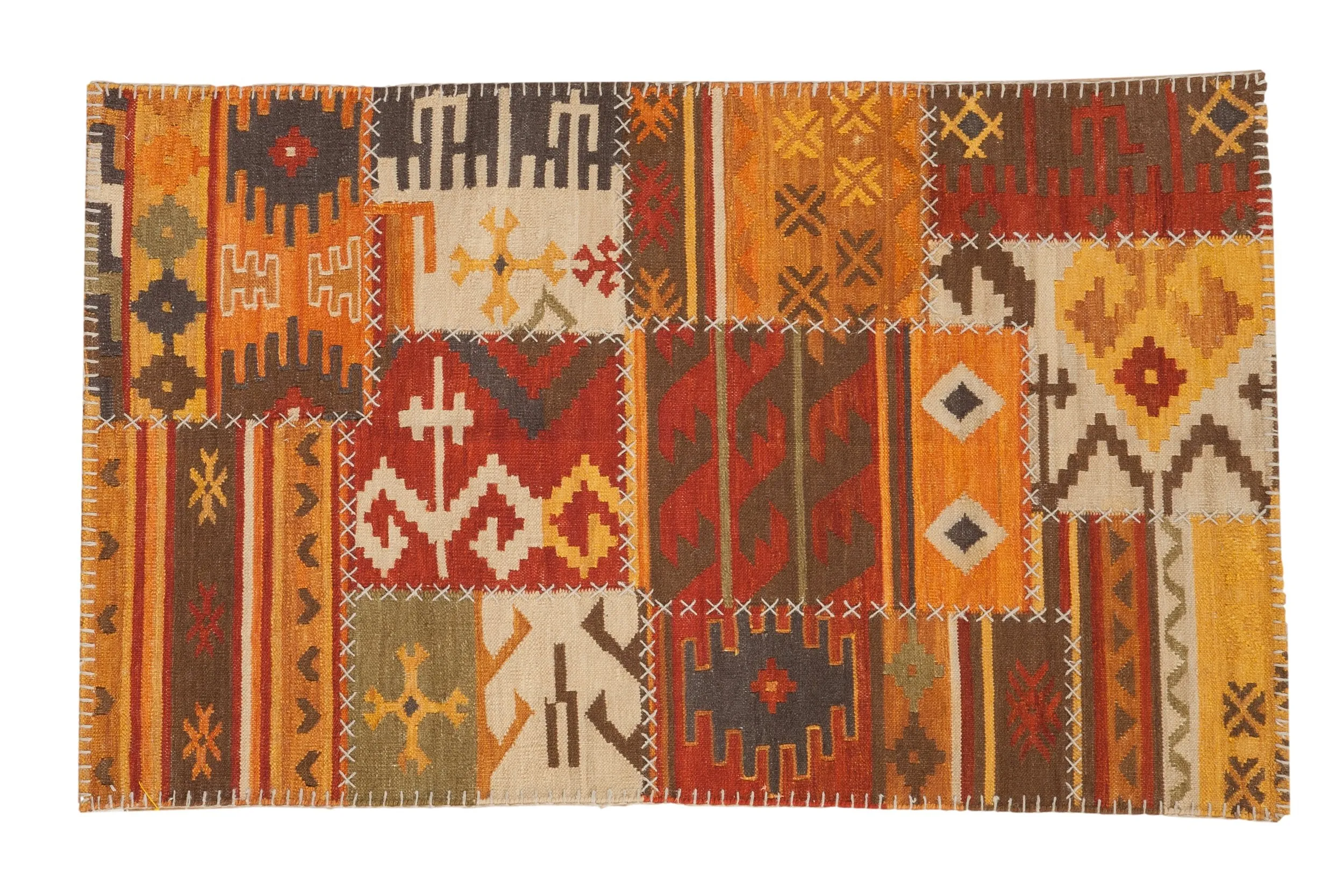 3x5 New Patchwork Kilim Rug