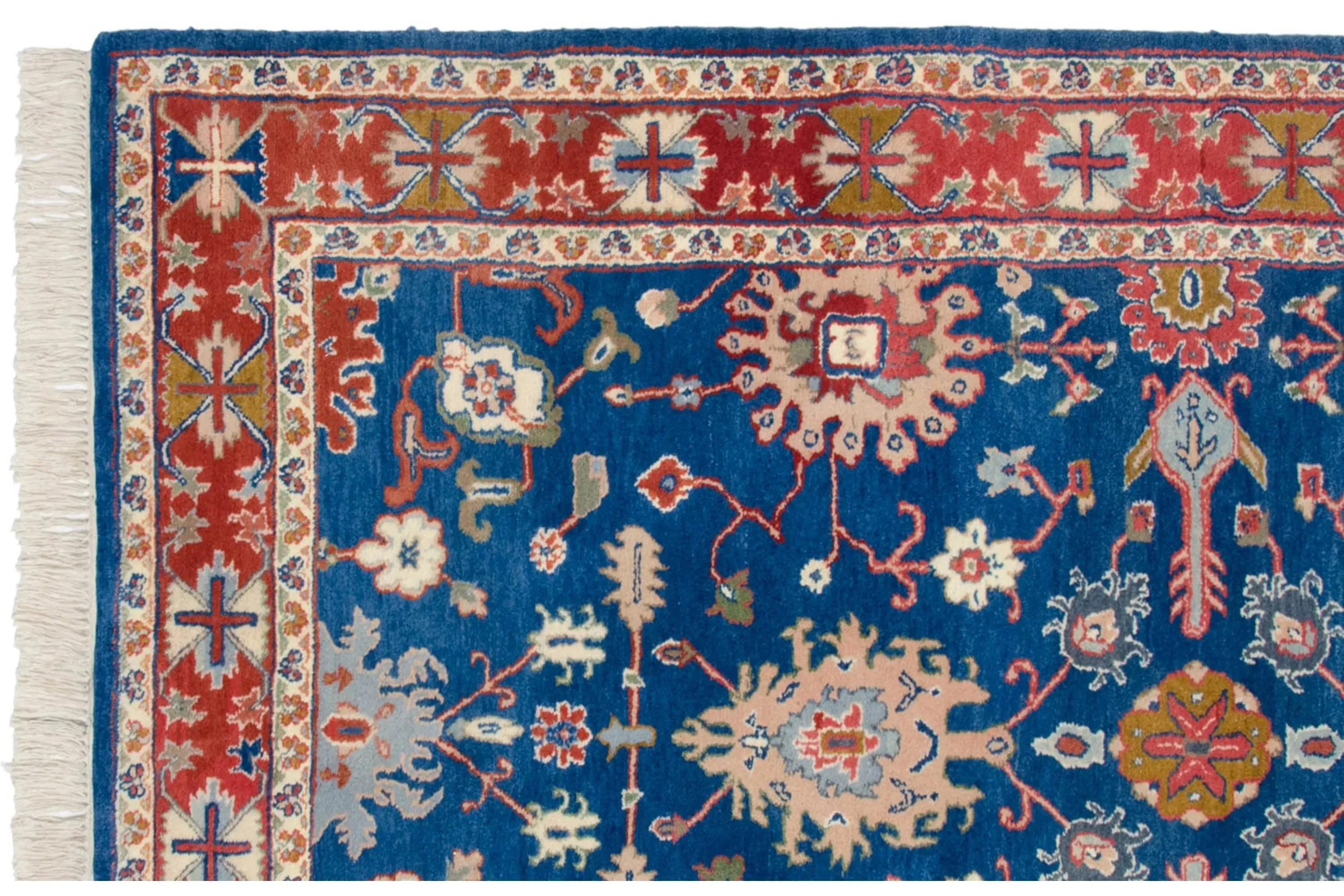 4.5x7 Vintage Indian Bijar Design Rug