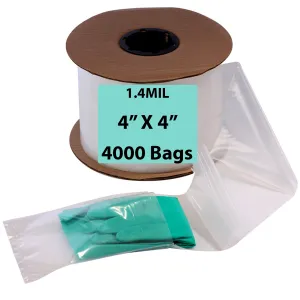 4X4 Inches Kwik-Fill® Pre-Opened Bags on Roll 1.4 Mil Auto Bag 4000/RL