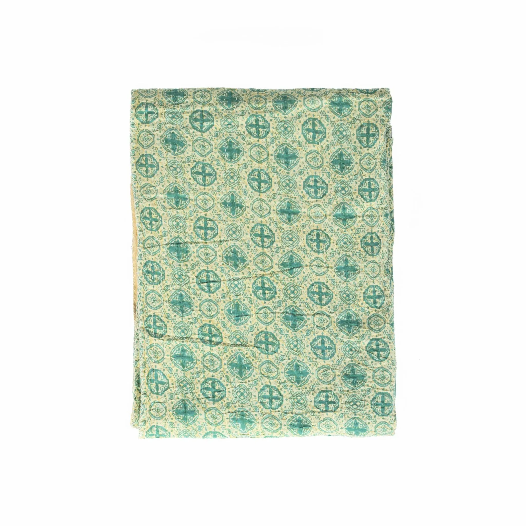 50" x 70" Multicolored Striking Kantha - Throw