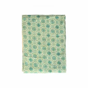 50" x 70" Multicolored Striking Kantha - Throw