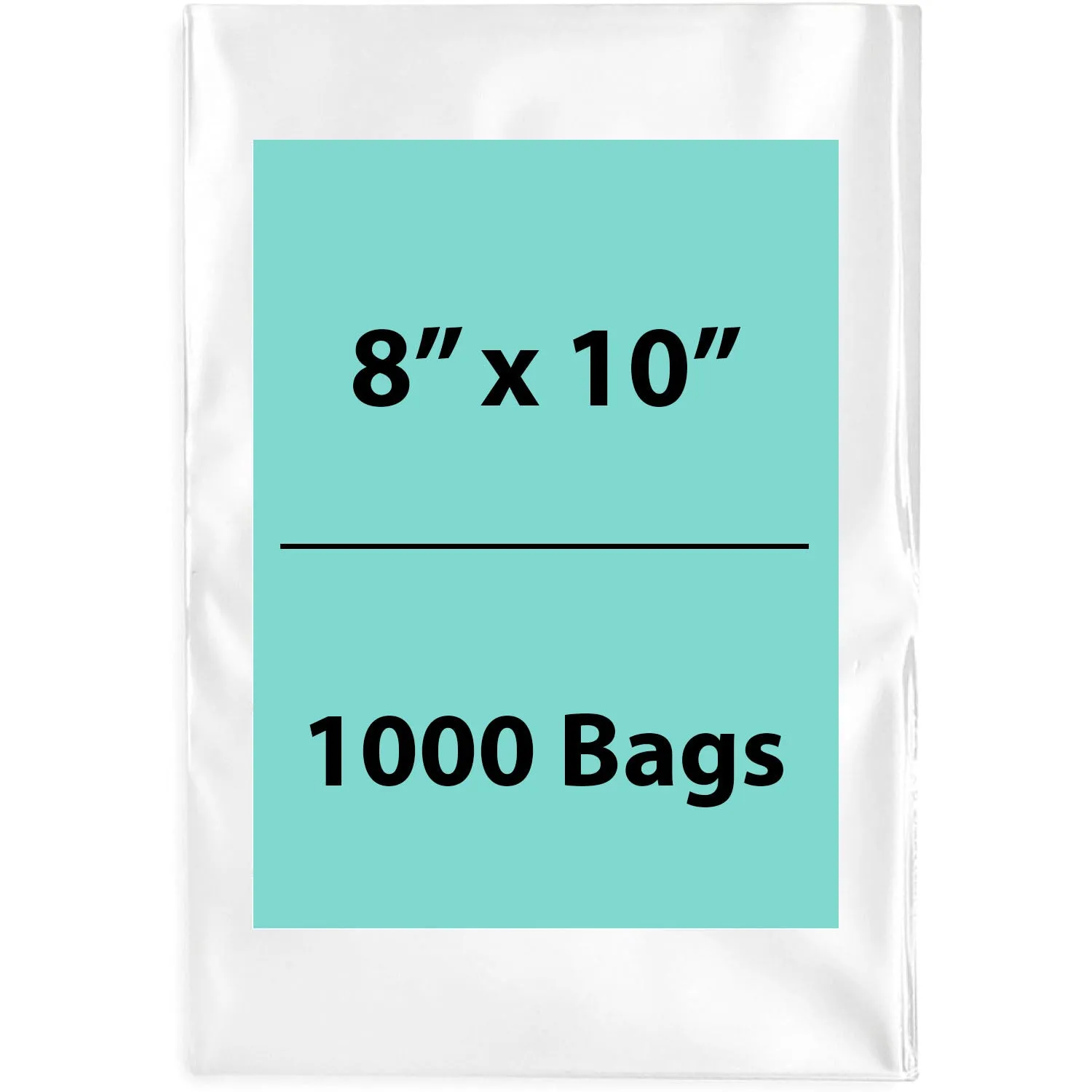 8X10 inches Clear Flat Poly Bags 3Mil Open Top (LDPE)