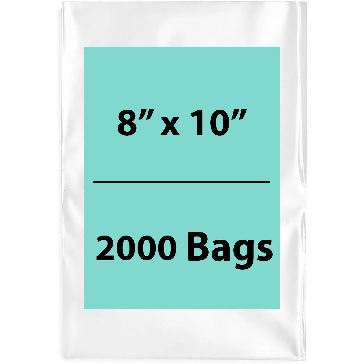 8X10 inches Clear Flat Poly Bags 3Mil Open Top (LDPE)