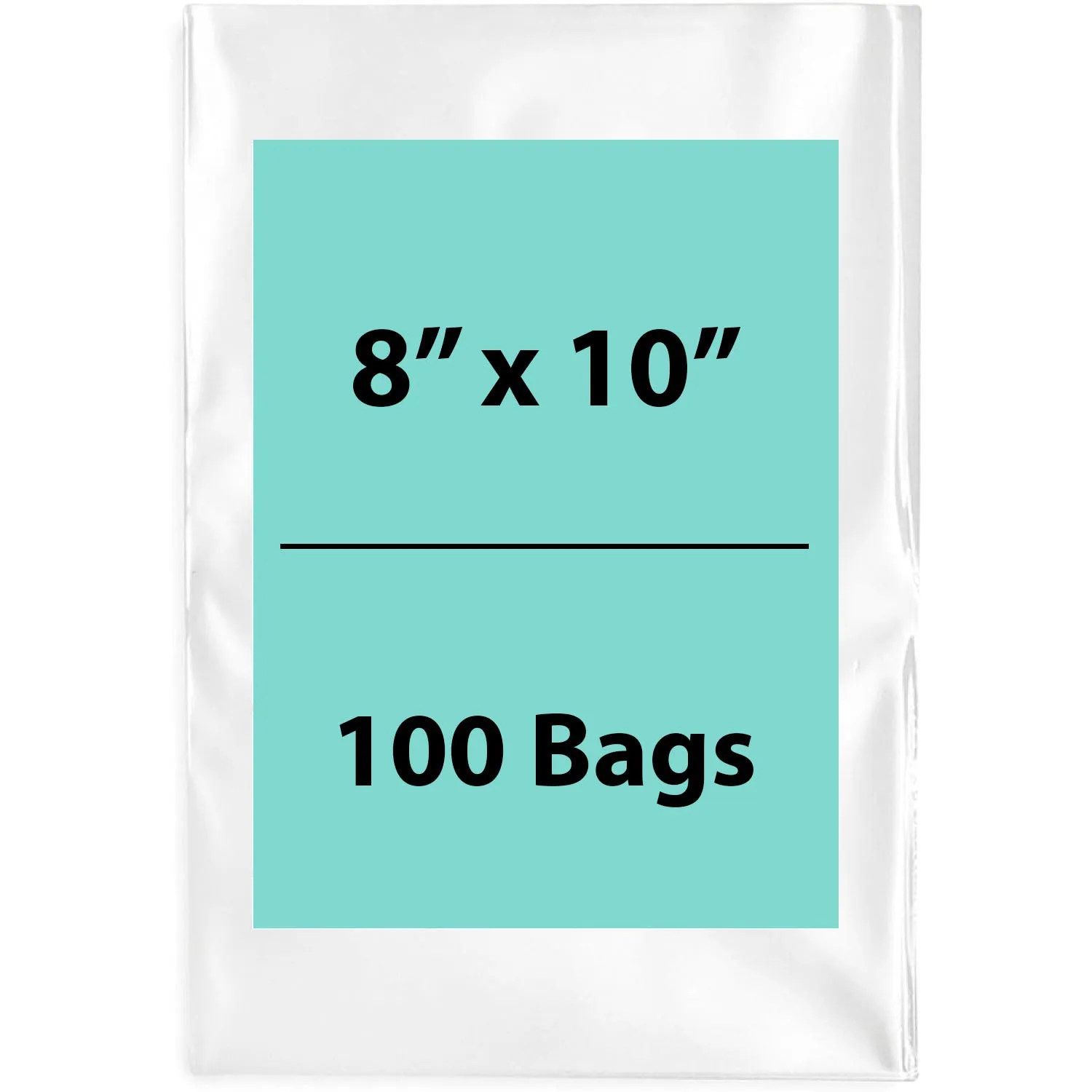 8X10 inches Clear Flat Poly Bags 3Mil Open Top (LDPE)