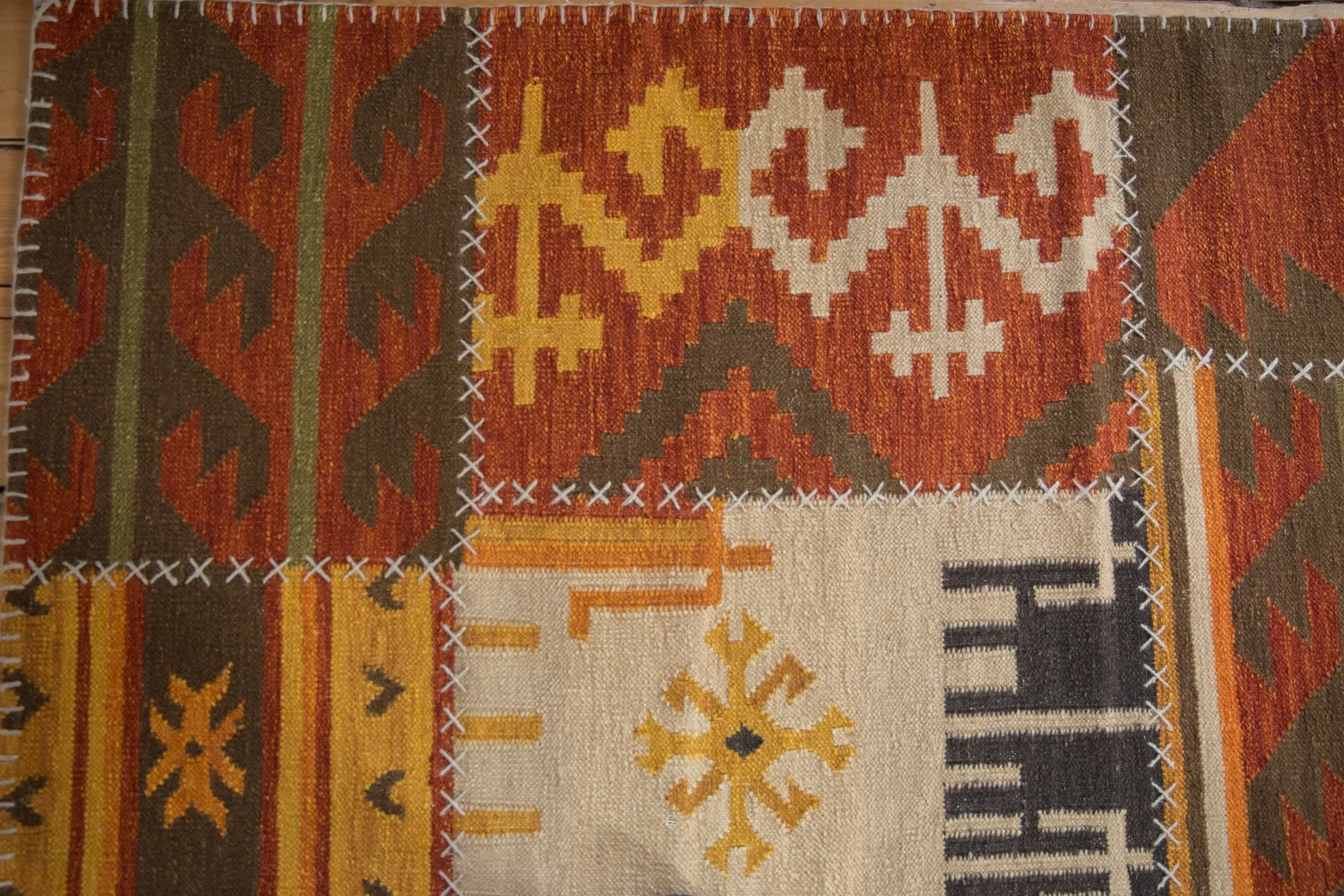 8x10 New Patchwork Kilim Carpet