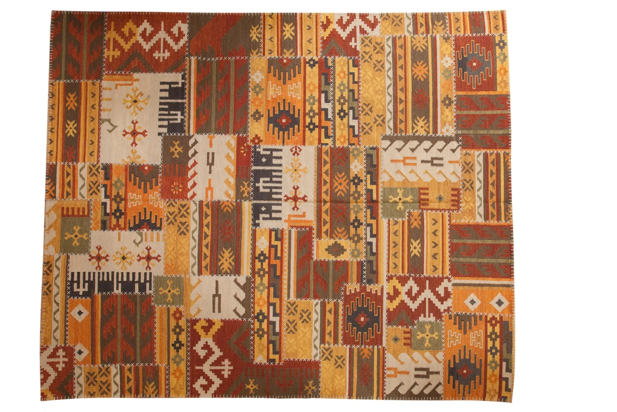 8x10 New Patchwork Kilim Carpet
