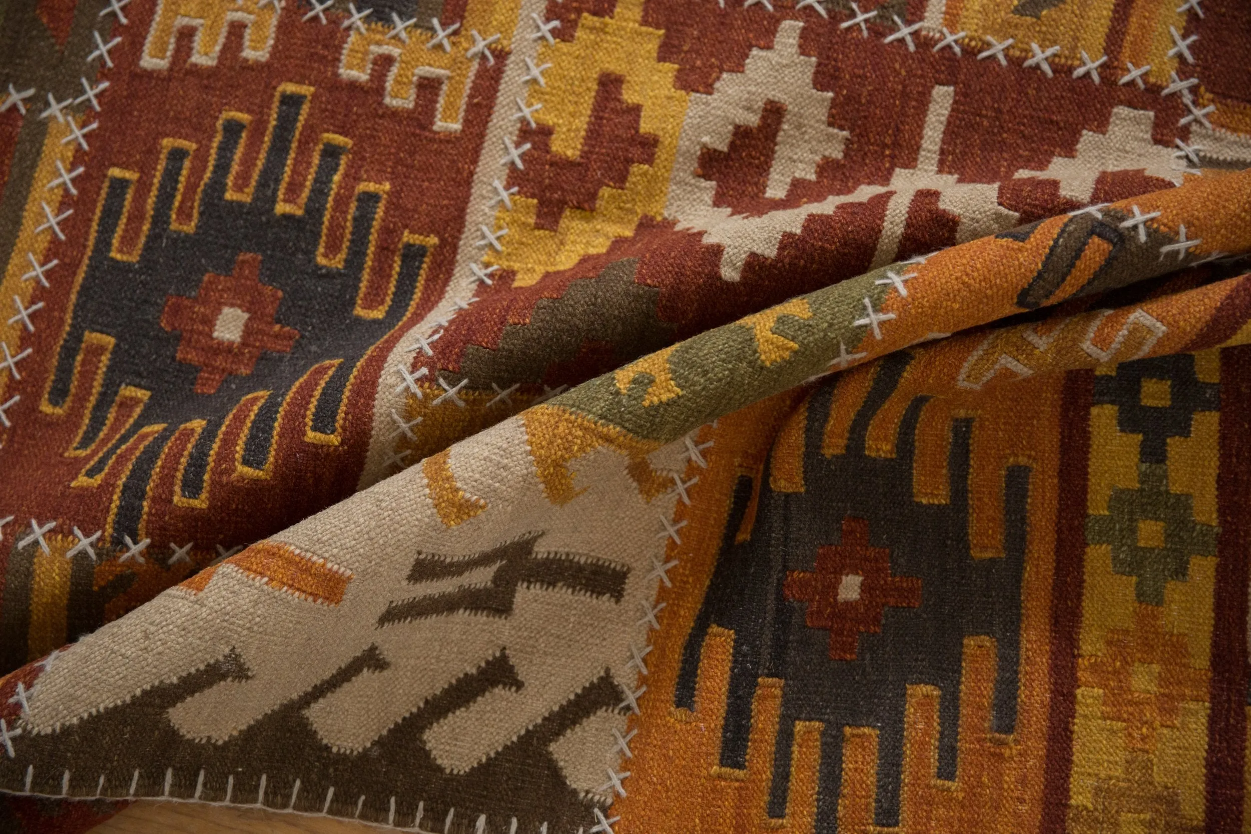8x10 New Patchwork Kilim Carpet