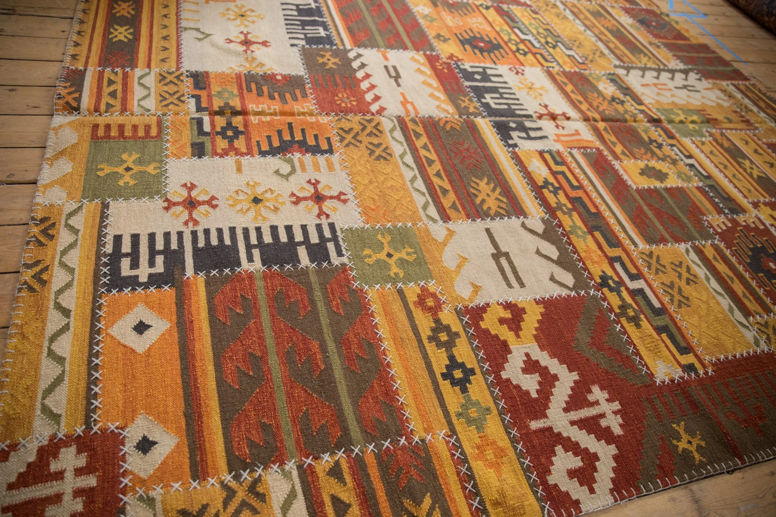 8x10 New Patchwork Kilim Carpet