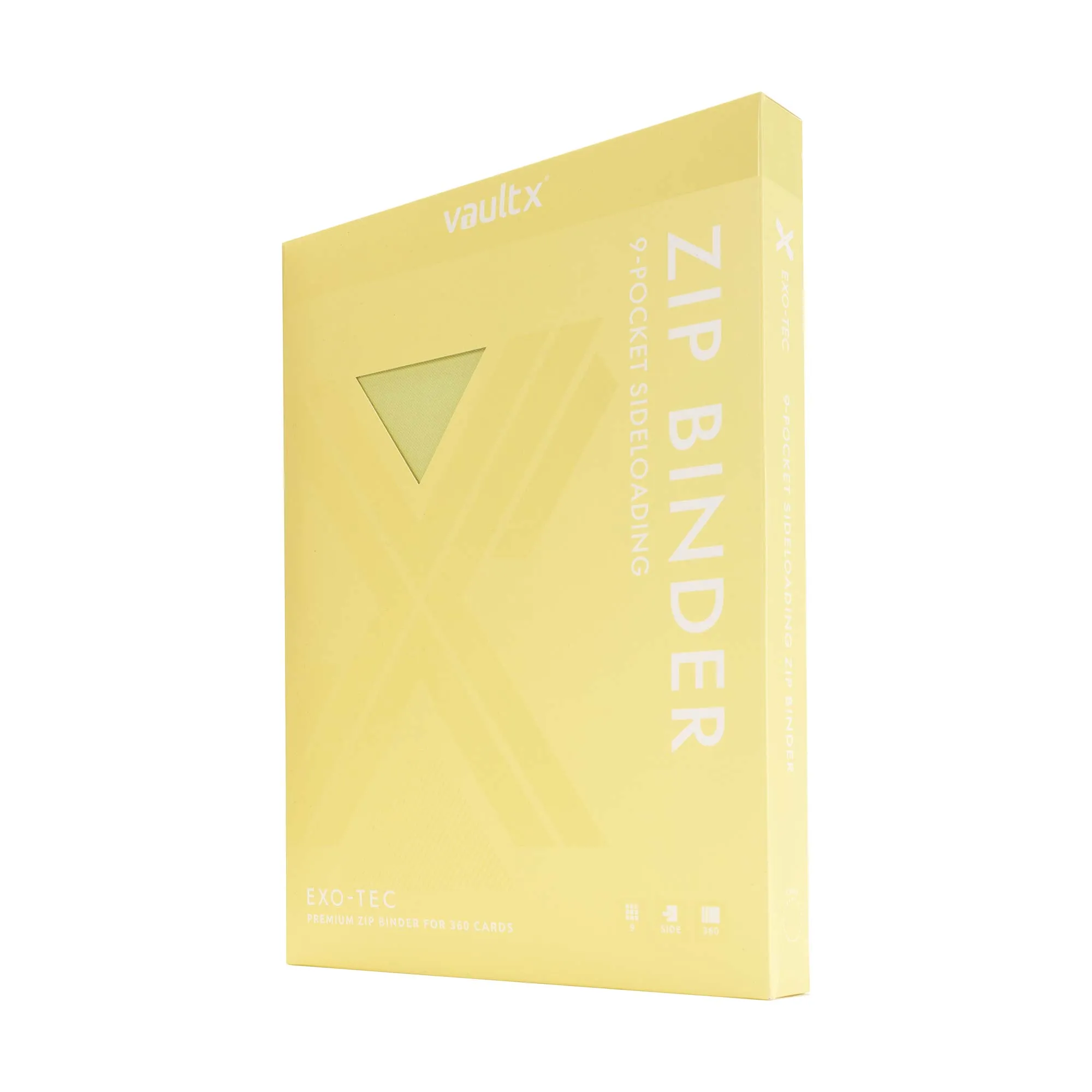9-Pocket Exo-Tec® Zip Binder Pastel Yellow