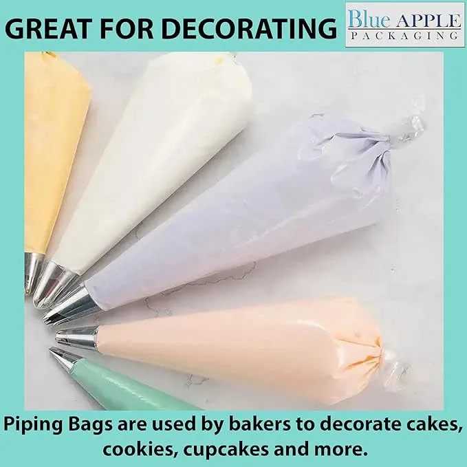 9X18 inches Piping Bags for Pastry, Cakes 3.25 Mil Tuf-R® LLDPE