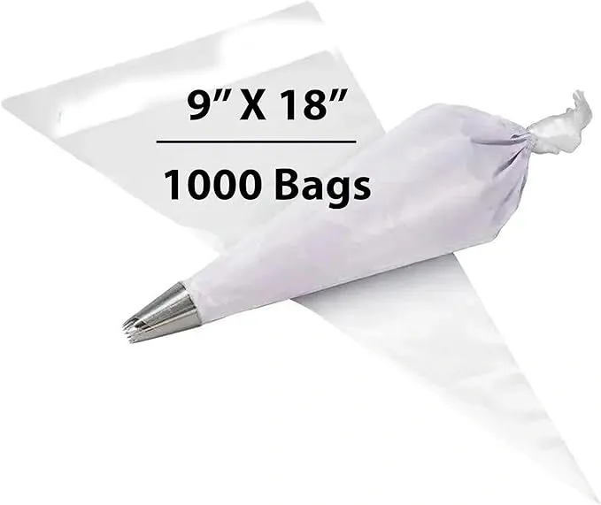 9X18 inches Piping Bags for Pastry, Cakes 3.25 Mil Tuf-R® LLDPE