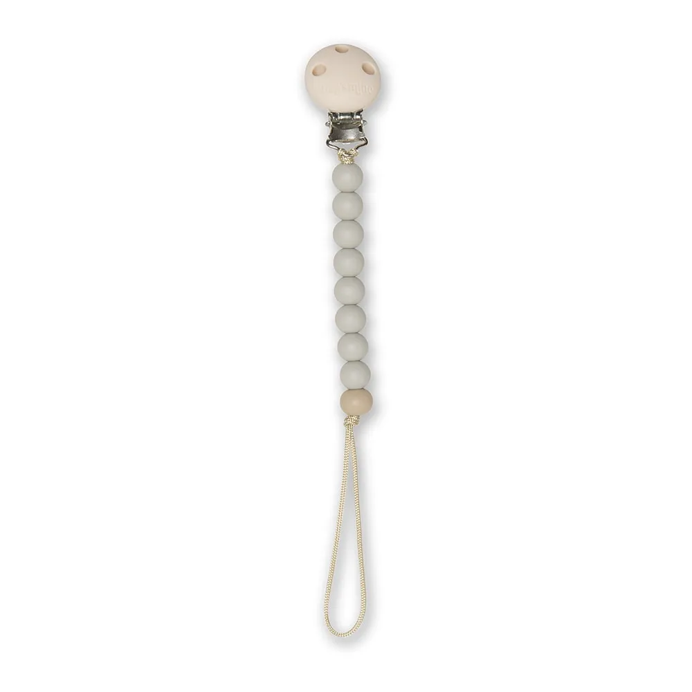 Abel pacifier strap - Grey