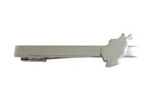 Afghanistan Map Shape Square Tie Clip