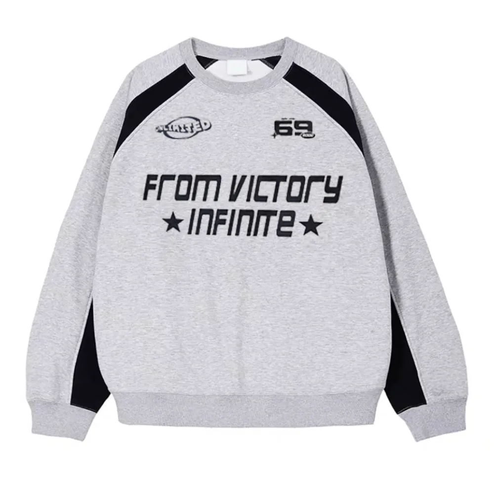 American Cotton Letter Raglan Sweatshirt