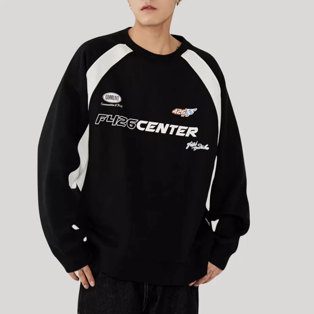 American Cotton Letter Raglan Sweatshirt